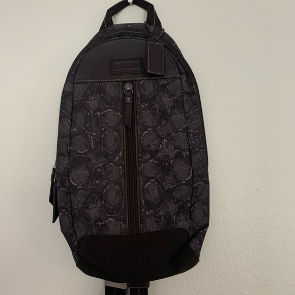 Coach one rope military green and brown bag - Picture 1 of 12